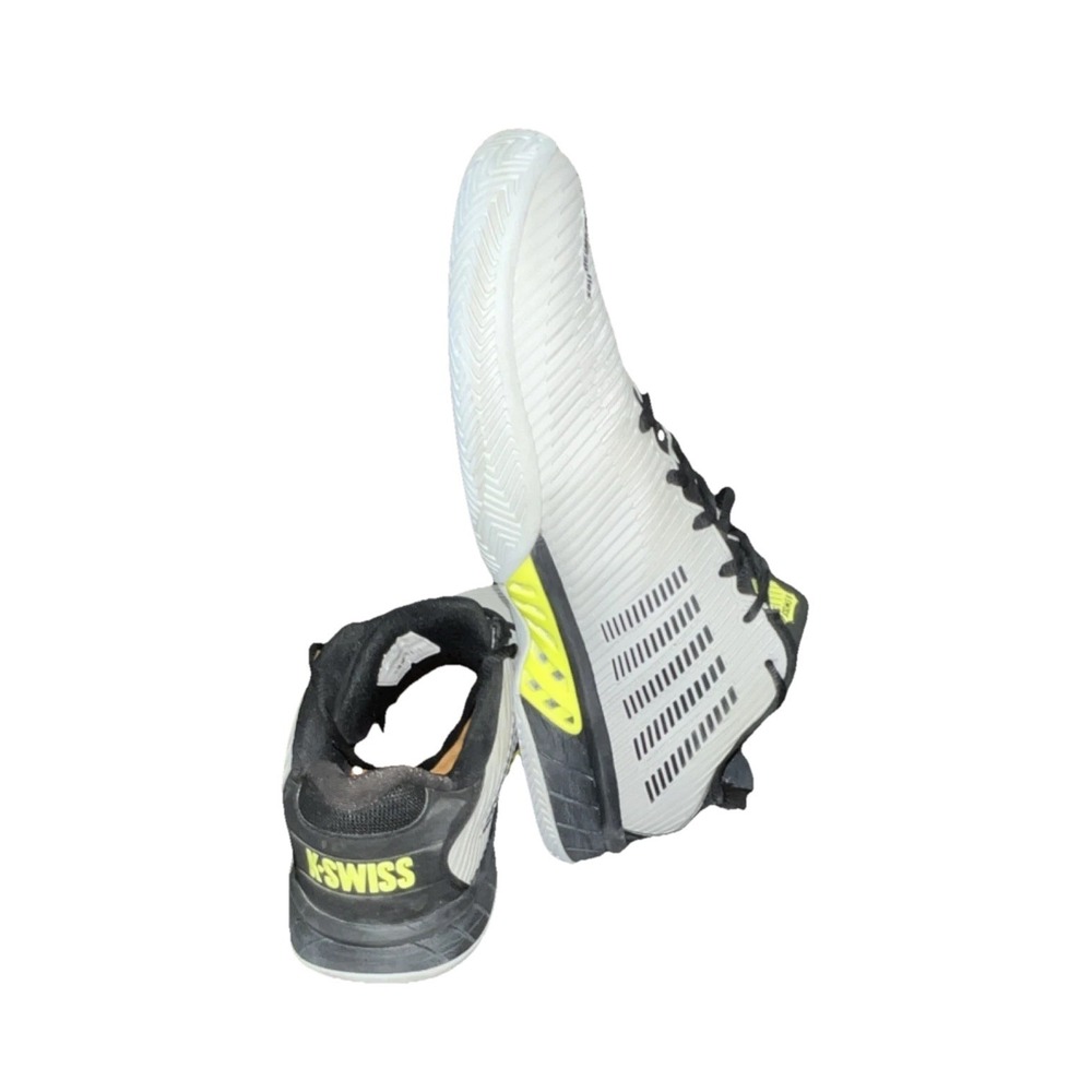 20N9/K-Swiss Tennis & Racquet Sport Shoes White Black Yellow Athletic Sneakers